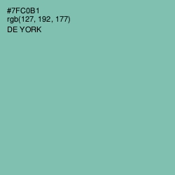 #7FC0B1 - De York Color Image