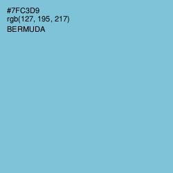 #7FC3D9 - Bermuda Color Image