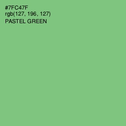 #7FC47F - Pastel Green Color Image