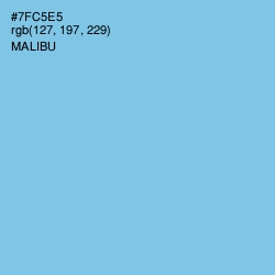 #7FC5E5 - Malibu Color Image