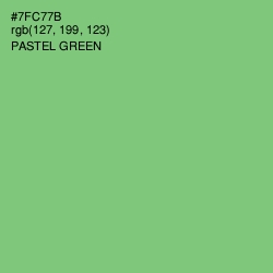 #7FC77B - Pastel Green Color Image