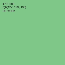 #7FC788 - De York Color Image