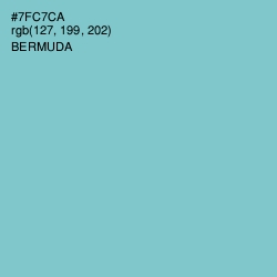#7FC7CA - Bermuda Color Image