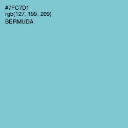 #7FC7D1 - Bermuda Color Image