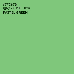 #7FC87B - Pastel Green Color Image