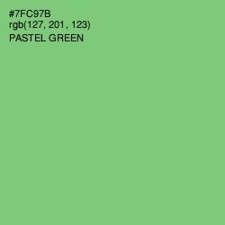 #7FC97B - Pastel Green Color Image