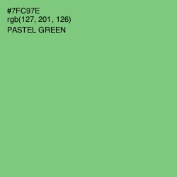 #7FC97E - Pastel Green Color Image