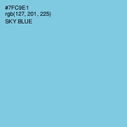 #7FC9E1 - Sky Blue Color Image