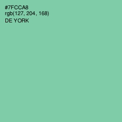 #7FCCA8 - De York Color Image