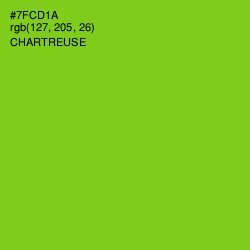 #7FCD1A - Chartreuse Color Image
