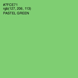 #7FCE71 - Pastel Green Color Image