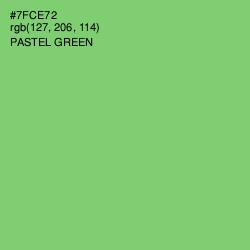 #7FCE72 - Pastel Green Color Image