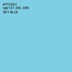 #7FCEE4 - Sky Blue Color Image