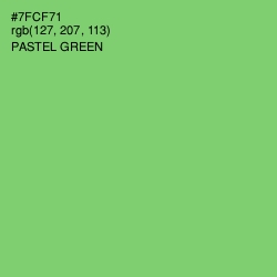 #7FCF71 - Pastel Green Color Image