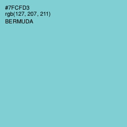 #7FCFD3 - Bermuda Color Image