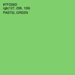 #7FD06D - Pastel Green Color Image