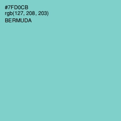 #7FD0CB - Bermuda Color Image