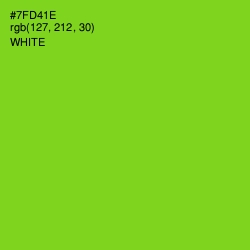 #7FD41E - Chartreuse Color Image