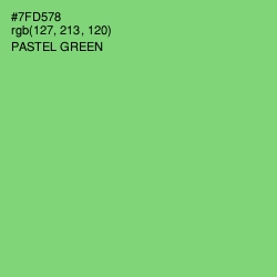 #7FD578 - Pastel Green Color Image