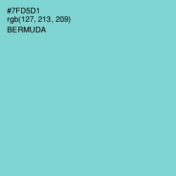 #7FD5D1 - Bermuda Color Image