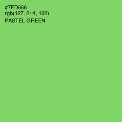 #7FD666 - Pastel Green Color Image