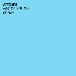 #7FD8F5 - Spray Color Image