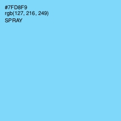 #7FD8F9 - Spray Color Image