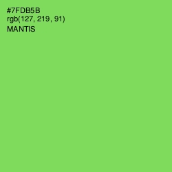 #7FDB5B - Mantis Color Image