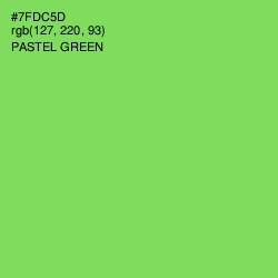 #7FDC5D - Pastel Green Color Image