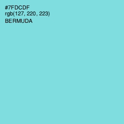 #7FDCDF - Bermuda Color Image