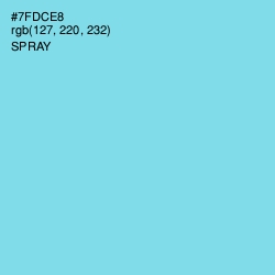 #7FDCE8 - Spray Color Image