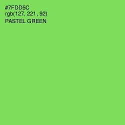 #7FDD5C - Pastel Green Color Image