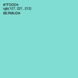 #7FDDD4 - Bermuda Color Image