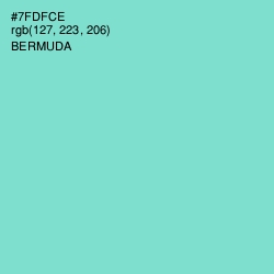 #7FDFCE - Bermuda Color Image