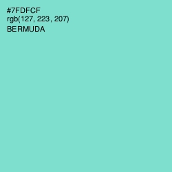 #7FDFCF - Bermuda Color Image