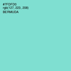 #7FDFD0 - Bermuda Color Image