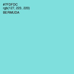 #7FDFDC - Bermuda Color Image