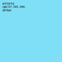 #7FDFF6 - Spray Color Image