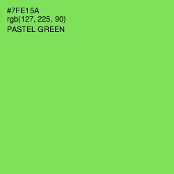 #7FE15A - Pastel Green Color Image