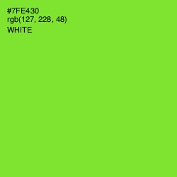 #7FE430 - Chartreuse Color Image