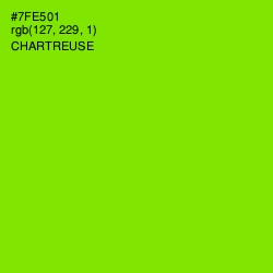 #7FE501 - Chartreuse Color Image