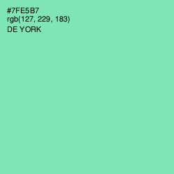 #7FE5B7 - De York Color Image