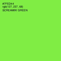 #7FED44 - Screamin' Green Color Image