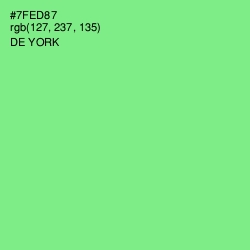 #7FED87 - De York Color Image