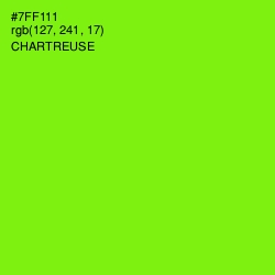 #7FF111 - Chartreuse Color Image