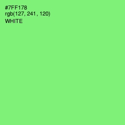#7FF178 - Screamin' Green Color Image