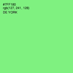 #7FF180 - De York Color Image