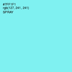 #7FF1F1 - Spray Color Image