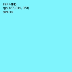 #7FF4FD - Spray Color Image