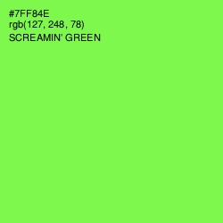 #7FF84E - Screamin' Green Color Image